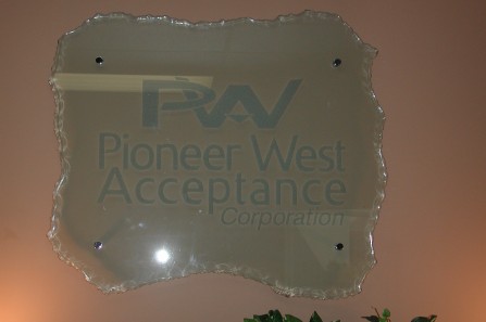 reception signs - Glass