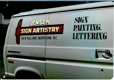 vehicle lettering - Vans